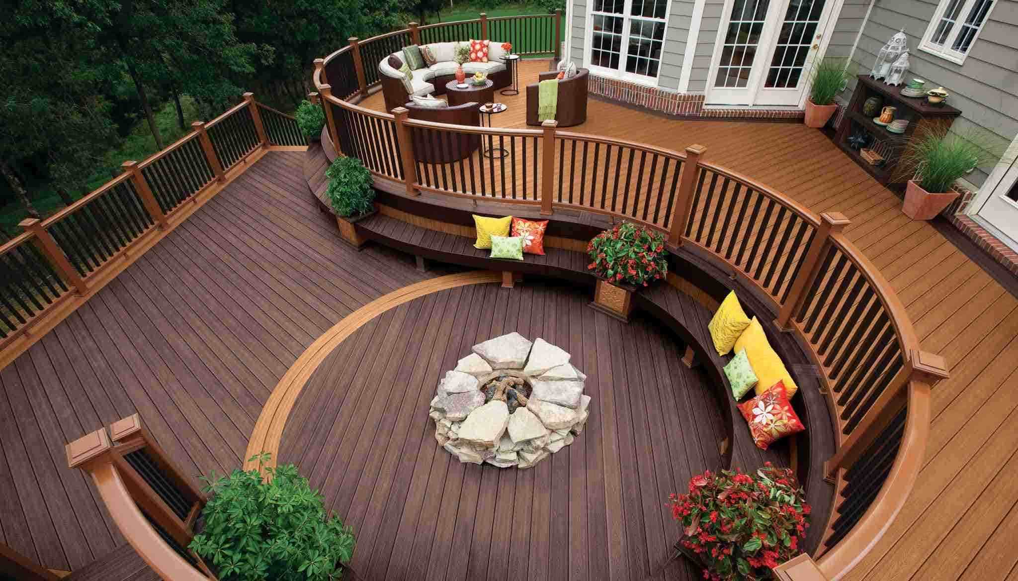 Co-extruded WPC Decking Manufacturing and Finished Product