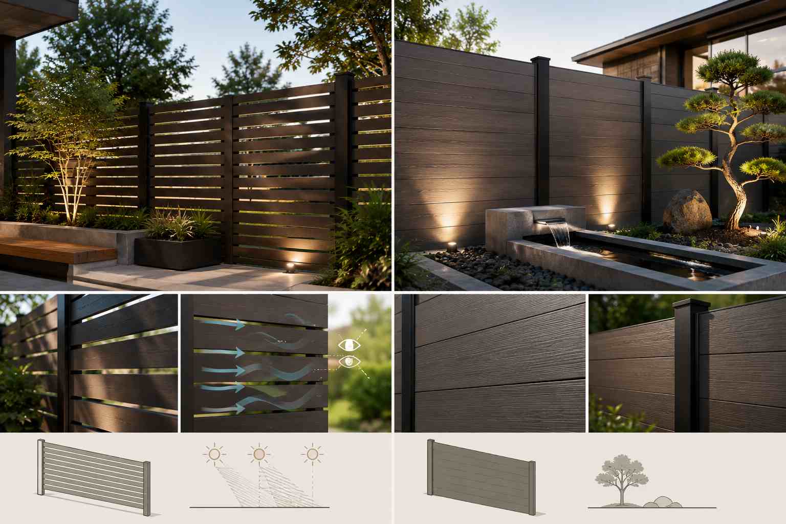 WPC fence and railing WPC fence and railing