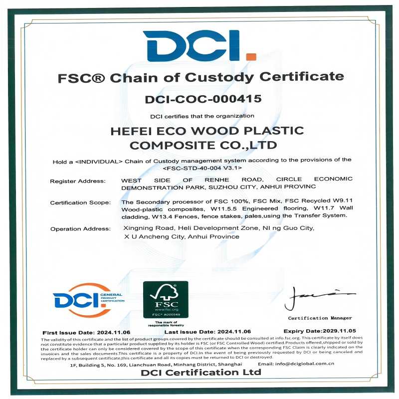 FSC Certificate